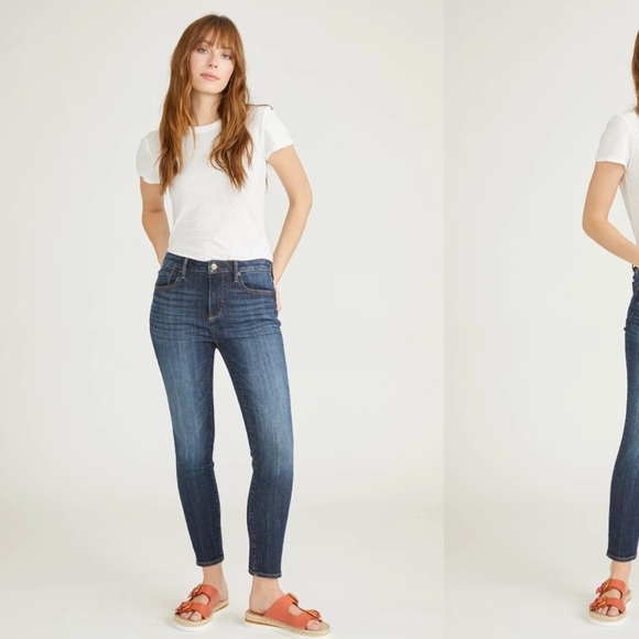 DRIFTWOOD Denim - Driftwood Jackie High Rise Skinny Jeans in Dark Wash